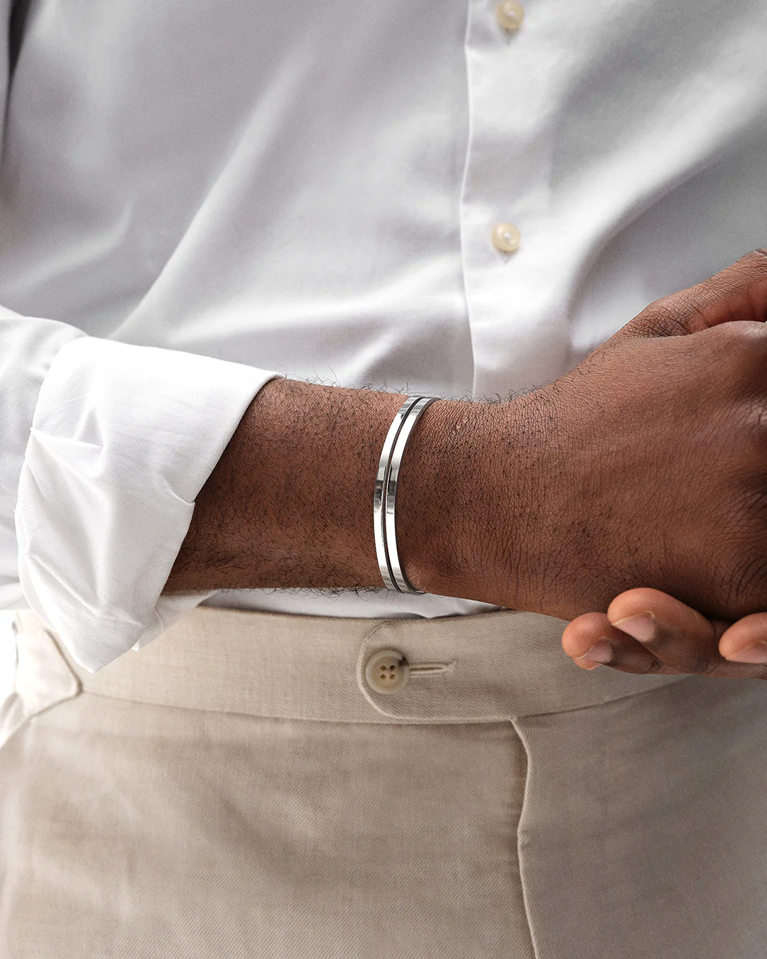 Dual Bangle Polished - Image 8