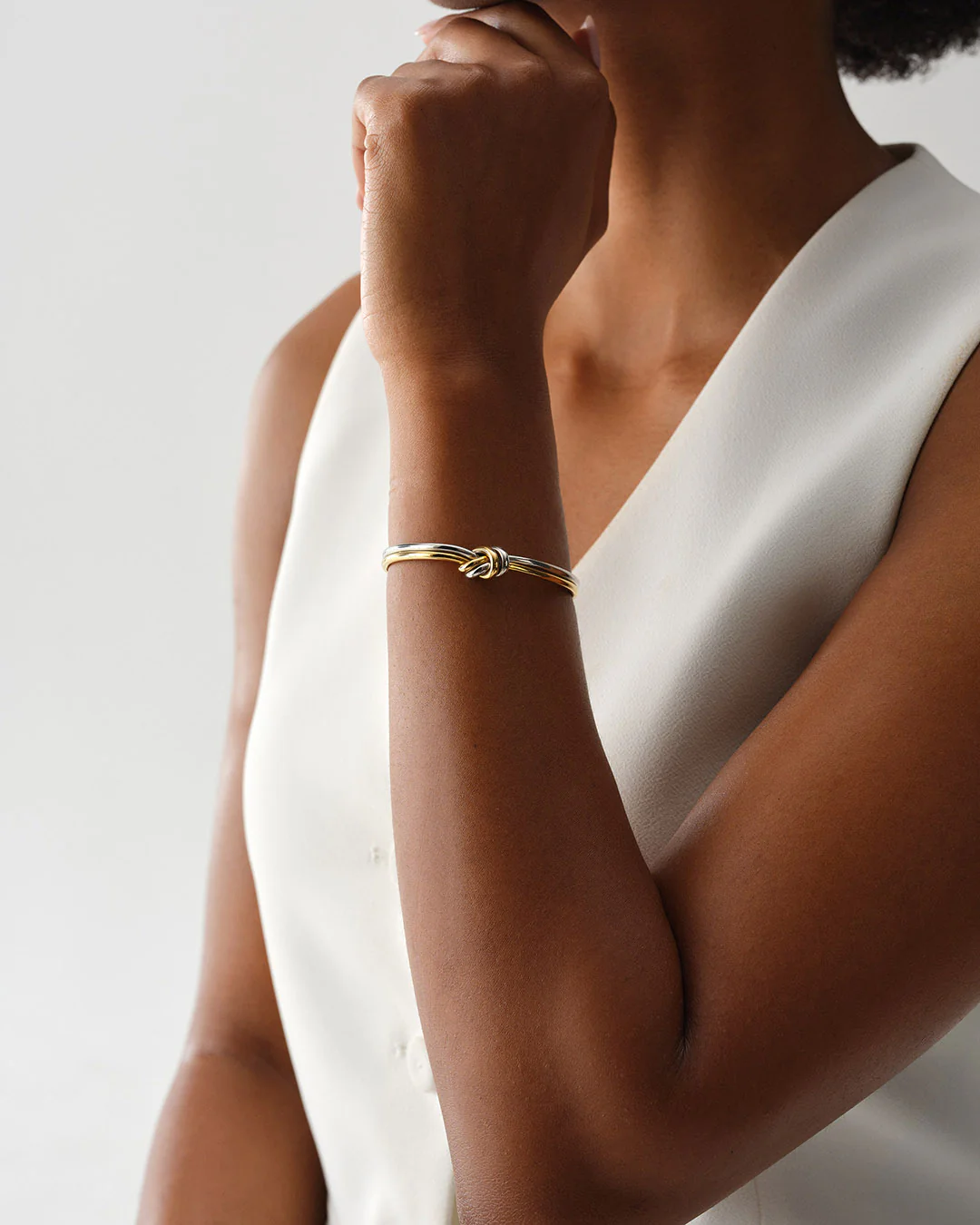 Dual Knot Bangle Polished - Image 5